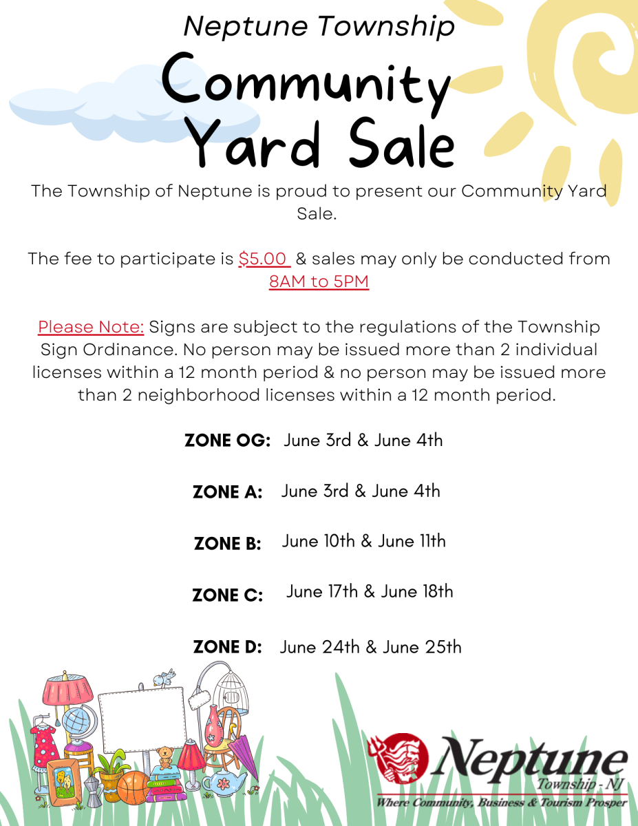 Zone B Community Yard Sale Neptune Township